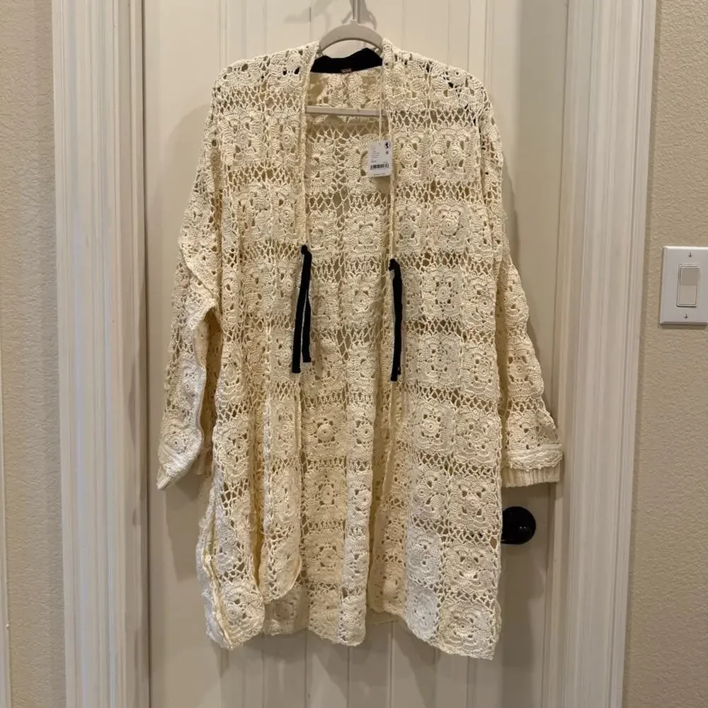 Free People Bali June Crochet Cardigan